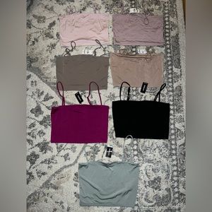 Express body contour crop tops NWT